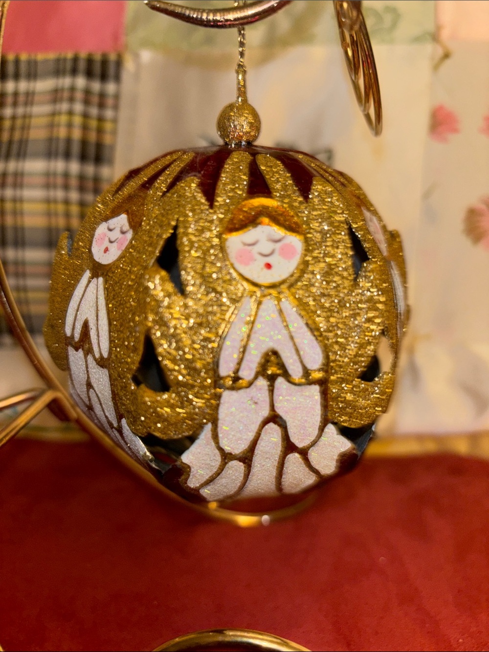 Pier 1 Angel Glitter Ball Ornament!